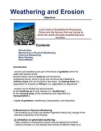 What factors determine the rate of weathering?