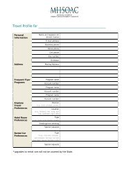 Travel Profile Form