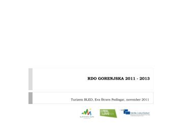 RDO GORENJSKA 2011 - 2013