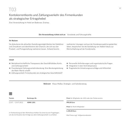 TAGUNGEN PROGRAMM 2012 MANAGEMENT - ABG