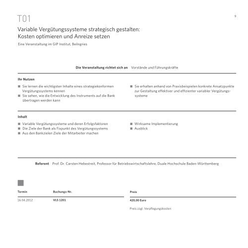 TAGUNGEN PROGRAMM 2012 MANAGEMENT - ABG