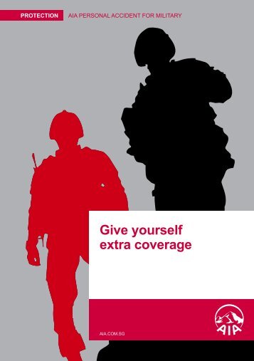 Give yourself extra coverage - AIA Singapore