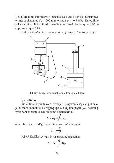 skysÃ„ÂiÃ…Â³ mechanika. hidrauliniÃ…Â³ ir pneumatiniÃ…Â³ sistemÃ…Â³ elementai ir ...