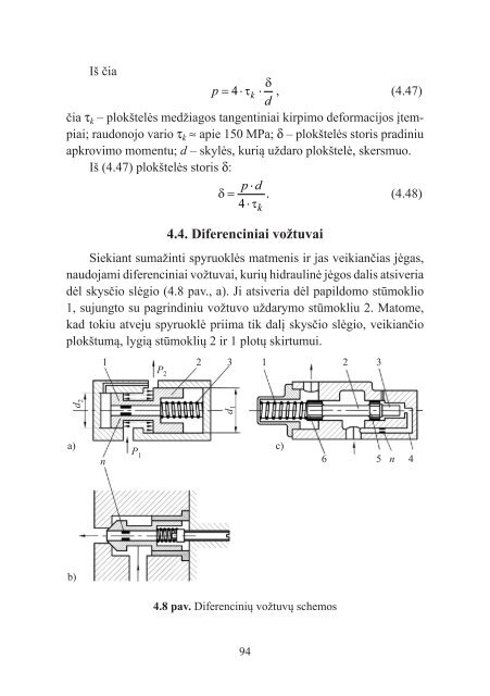 skysÃ„ÂiÃ…Â³ mechanika. hidrauliniÃ…Â³ ir pneumatiniÃ…Â³ sistemÃ…Â³ elementai ir ...