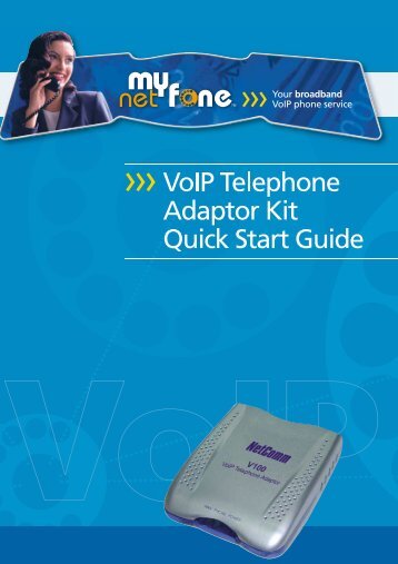 NetComm VMNF100 User Guide (pdf) (1MB) - MyNetFone