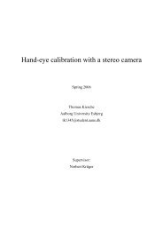 Hand-eye calibration with a stereo camera - CoViL