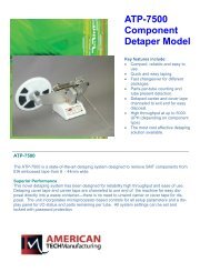 ATP-7500 Automatic SMD Detaping - American Tech Manufacturing