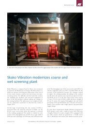 Skako Vibration modernizes coarse and wet screening plant
