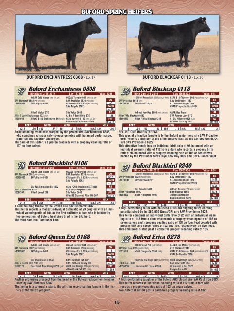 Buford Ranches - Angus Journal