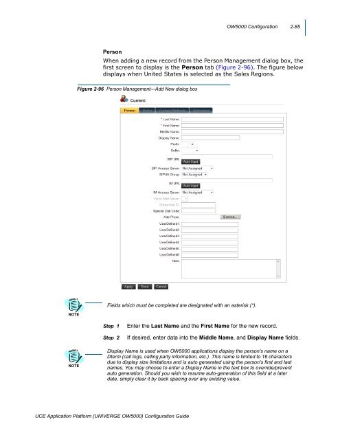 UNIVERGE OW5000 Configuration Guide - NEC Corporation of ...