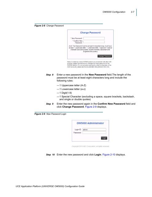 UNIVERGE OW5000 Configuration Guide - NEC Corporation of ...