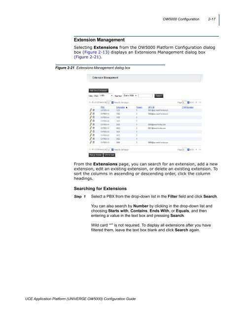 UNIVERGE OW5000 Configuration Guide - NEC Corporation of ...