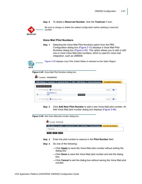 UNIVERGE OW5000 Configuration Guide - NEC Corporation of ...