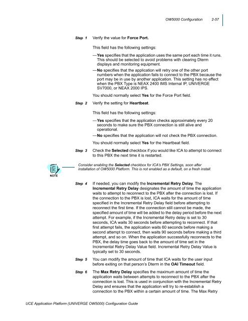 UNIVERGE OW5000 Configuration Guide - NEC Corporation of ...