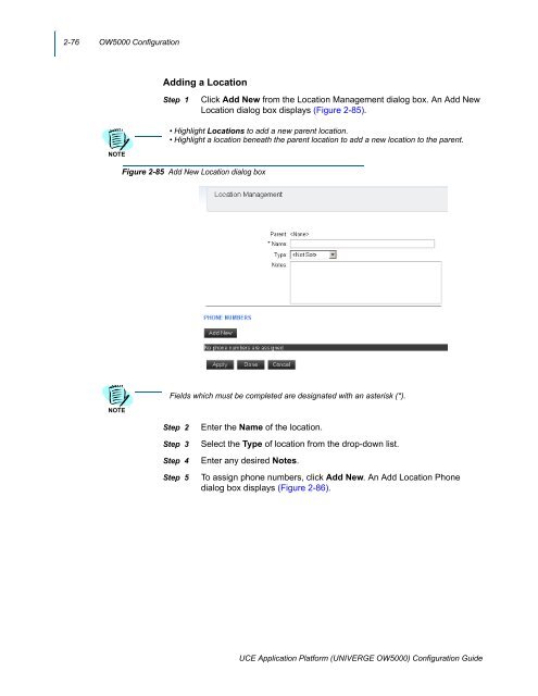 UNIVERGE OW5000 Configuration Guide - NEC Corporation of ...