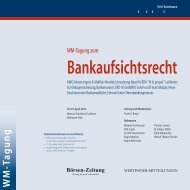 Bankaufsichtsrecht - WM Seminare