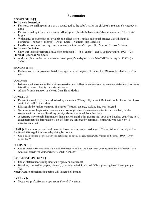 Dear John Letter Punctuation