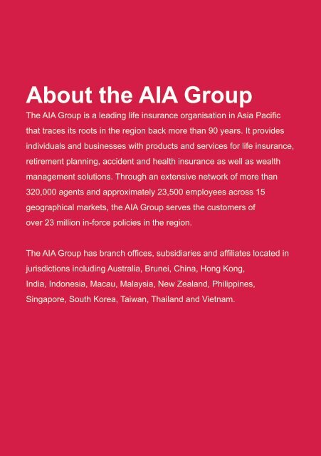 Achieve new heights with us - AIA Singapore