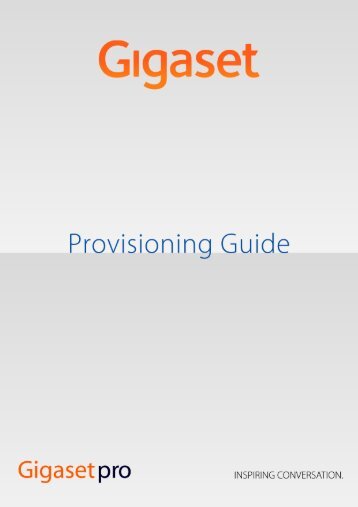 Gigaset N510 IP Pro Provisioning Guide (pdf) - VoIP Talk