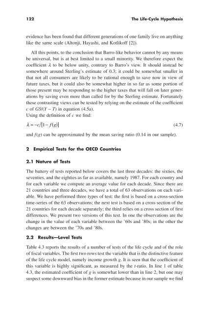 "Life Cycle" Hypothesis of Saving: Aggregate ... - Arabictrader.com