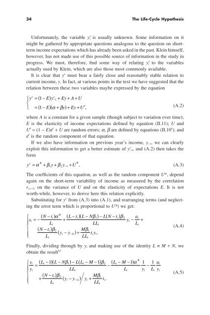 "Life Cycle" Hypothesis of Saving: Aggregate ... - Arabictrader.com