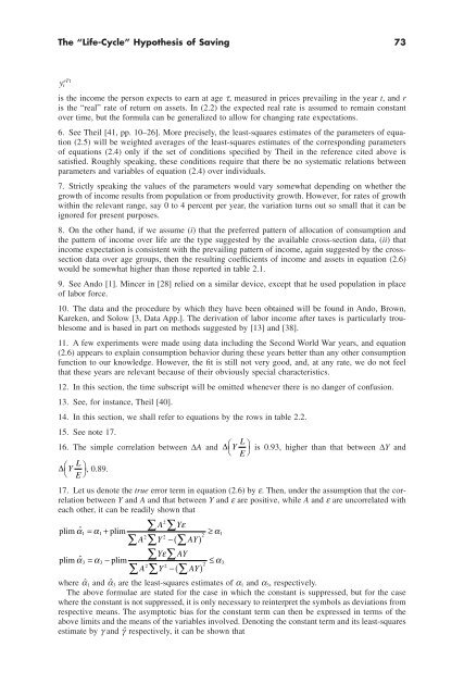 "Life Cycle" Hypothesis of Saving: Aggregate ... - Arabictrader.com