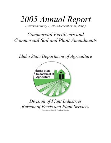 2005 Annual Report - Idaho Department of Agriculture