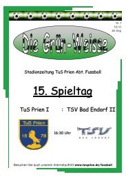 15. Spieltag - TuS Prien