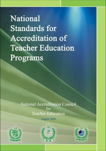 National Standards for Accreditation of Teacher Education