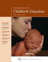 International Journal of Childbirth Education