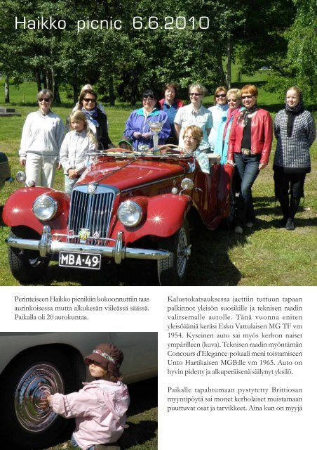 Brittisportti 3 2010 - MG Car Club Finland Ry