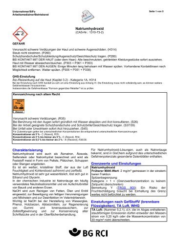 Gesamtes Datenblatt - GisChem