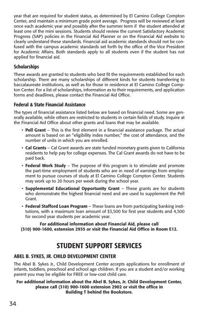 2010-2011 student handbook - El Camino College Compton Center