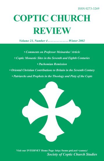 2002 Winter.Vol23.#4.pdf - Coptic Church Review