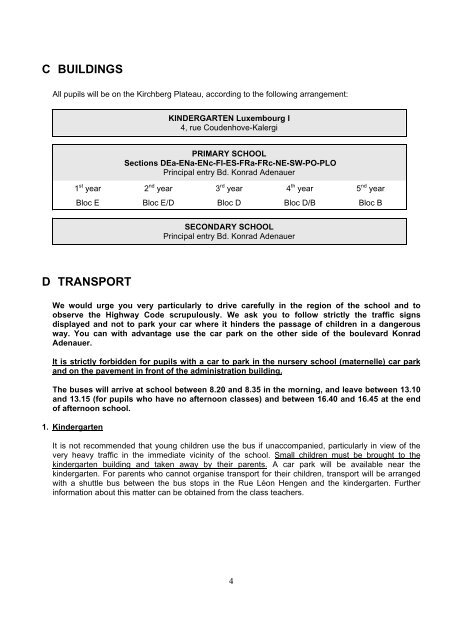 memorandum for parents school year 2011-2012 european school ...