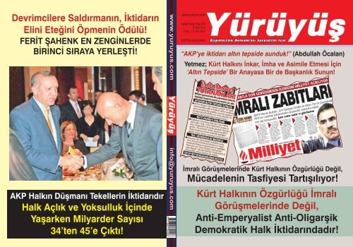 AKP HALKIN DÜŞMANI TEKELLERİN İKTİDARIDIR - Yürüyüş