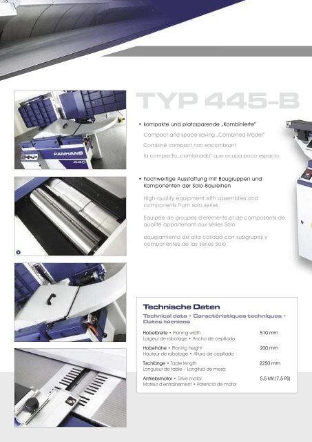 TYP 334-/335-A • TYP 436 • TYP 445 B