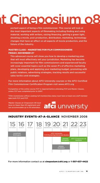 FILMMAKING - Association of Film Commissioners International