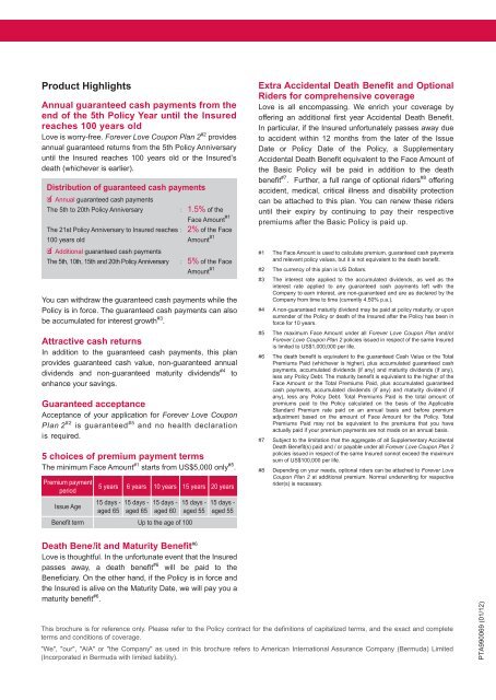 aia forever love coupon plan 3