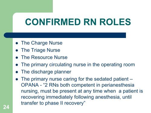 Presentation - RN/RPN Scope of Practice - Ontario Nurses ...