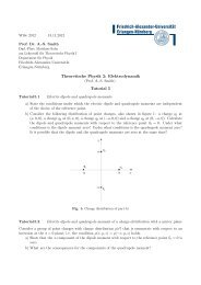 Theoretische Physik 2: Elektrodynamik Tutorial 5 - Institut fÃ¼r ...