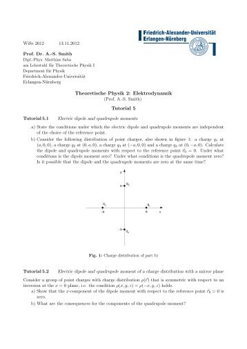Theoretische Physik 2: Elektrodynamik Tutorial 5 - Institut fÃ¼r ...