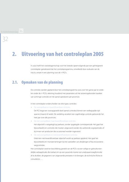 Activiteitenverslag 2005 - Favv