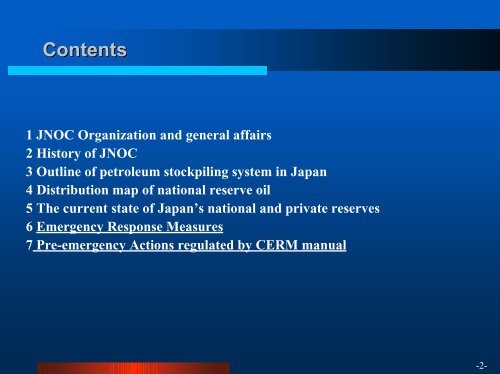 OUTLINE OF PETROLEUM STOCKPILING IN JAPAN JAPAN'S ...