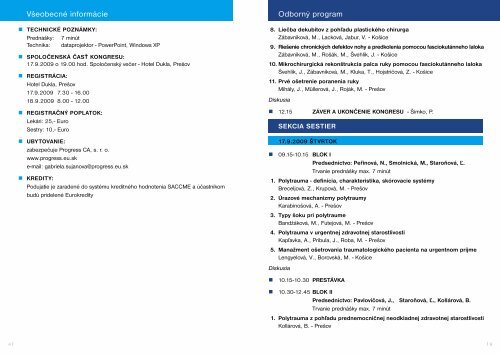 Program v pdf na stiahnutie - Progress - Eu.sk