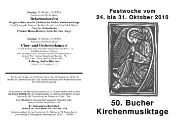 auf dieser Seite - Evangelische Kirche Berlin-Buch