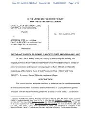 Motion to Dismiss Amended Complaint - Mudd Law Offices