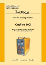 Brochure CutFire 100i - Kjellberg Finsterwalde