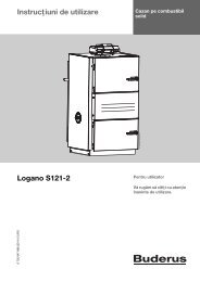 InstrucÅ£iuni de utilizare Logano S121-2 - Buderus