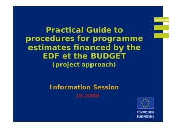 EuropeAid procedures - Francesco Billeci - Efca